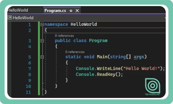 C# Hello World !