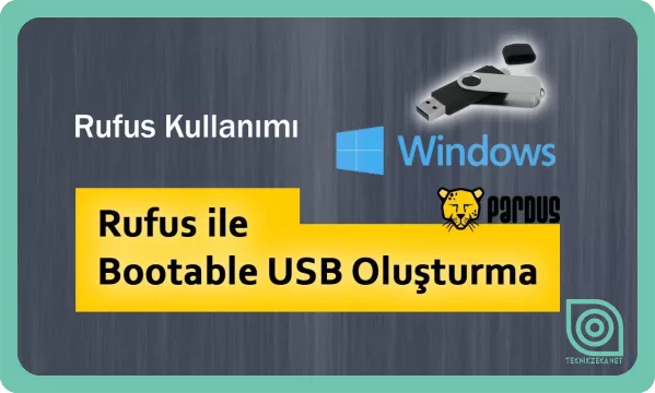 Format İçin USB Hazırlama