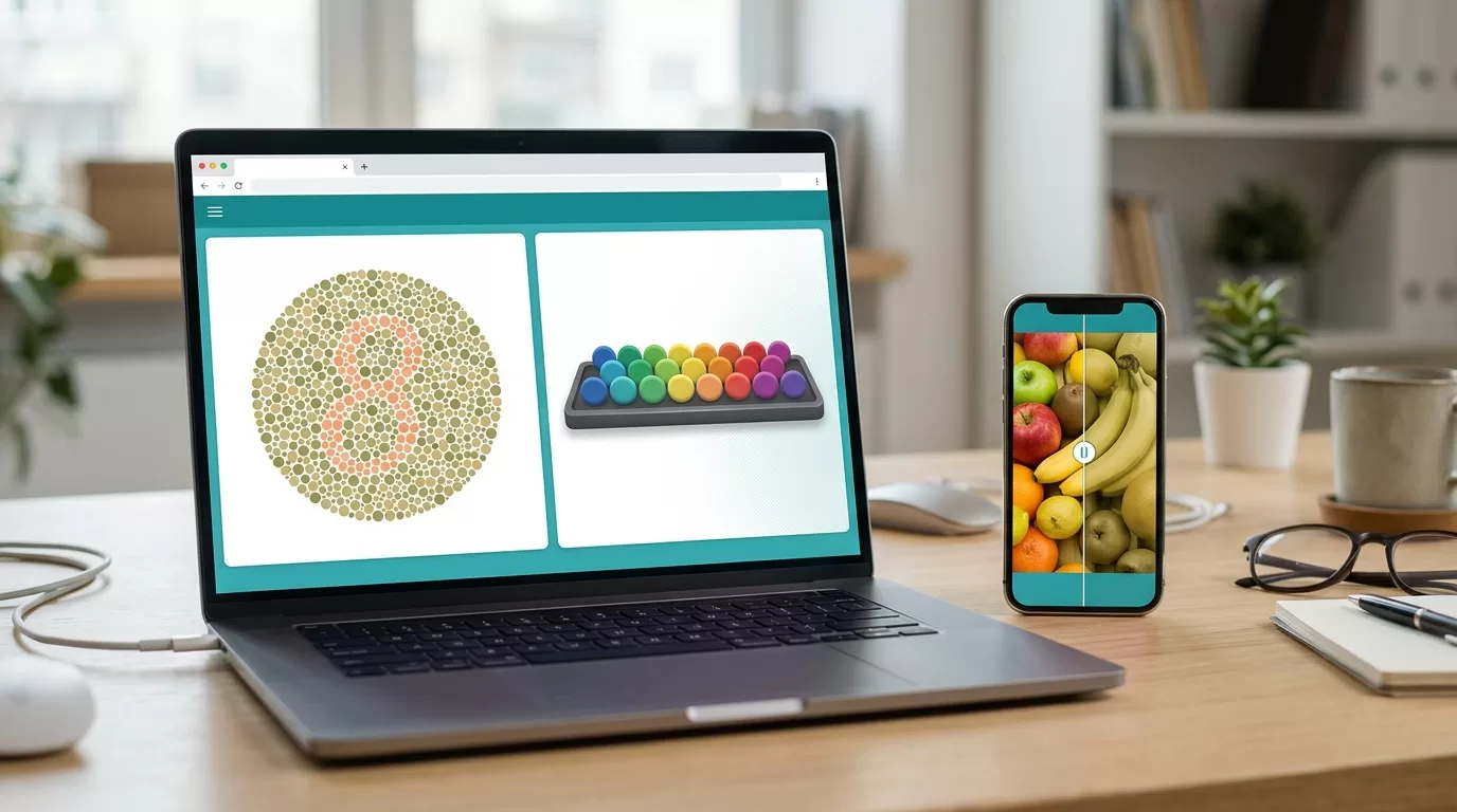 Renk Körlüğü Testi: Ishihara Tarzı Plaka ve D-15 ile Online Kontrol